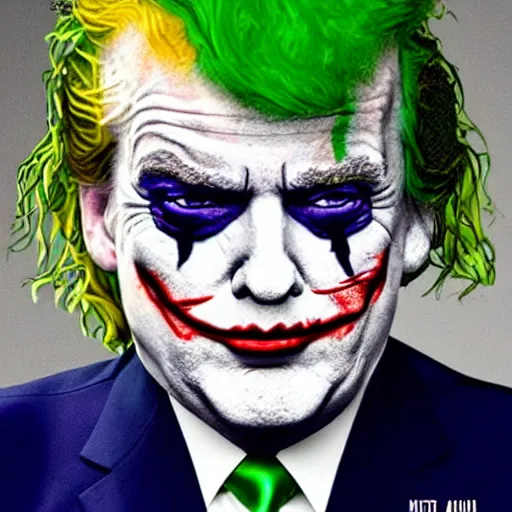 Prompt: donald trump as the joker