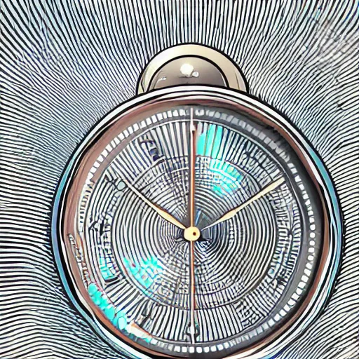 Prompt: digital art of a hypnotist swinging a watch back and forth