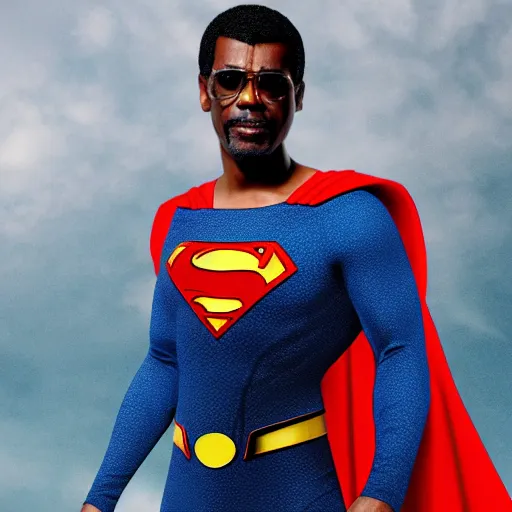 Image similar to Seu Jorge as superman, Dungeons and Dragons, Wizards of the Coast, 4k, high detail