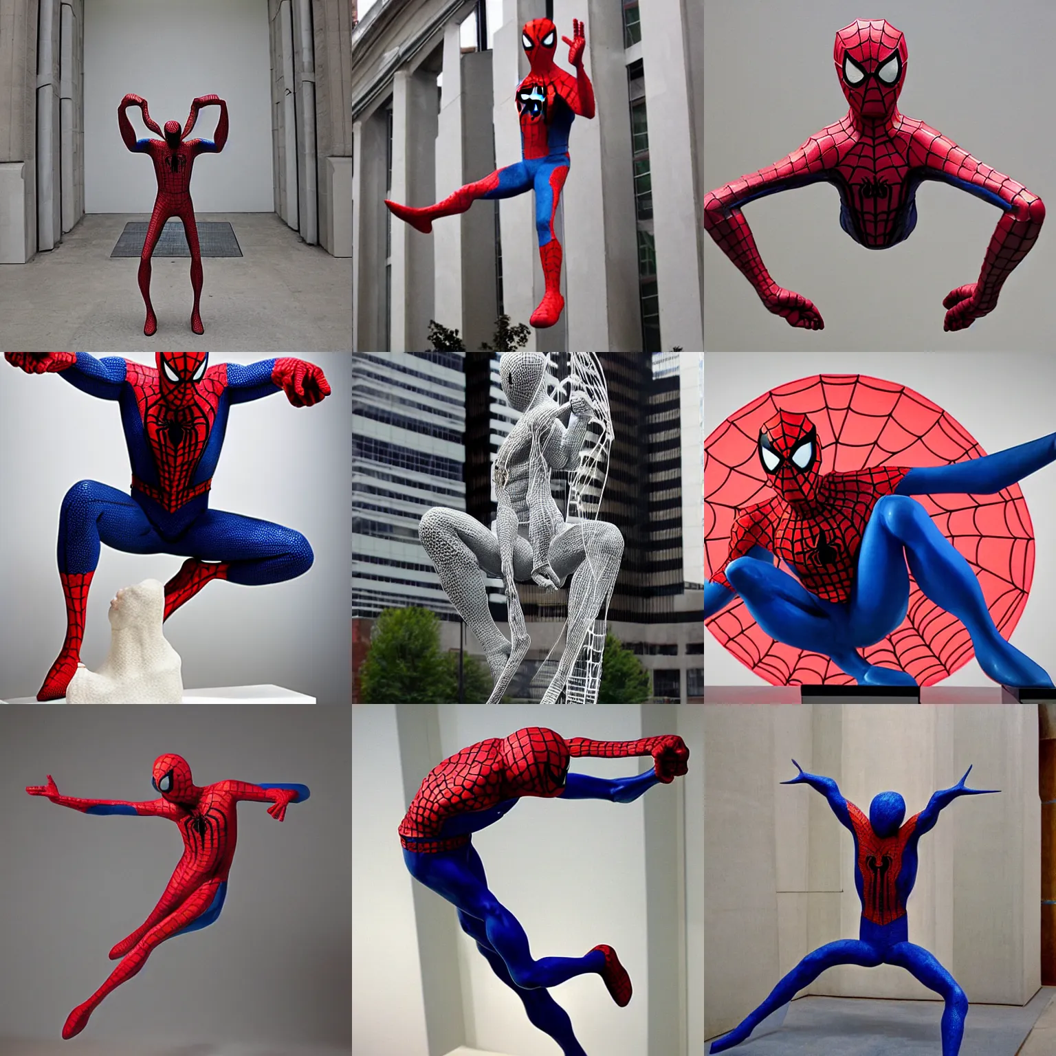 Prompt: sculpture of spider man by louise bourgeois