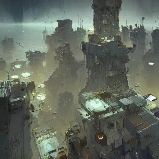 Image similar to floating city by ian mcque