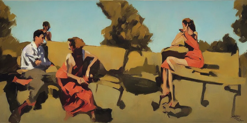 Image similar to lovers heatwave ben aronson 1950