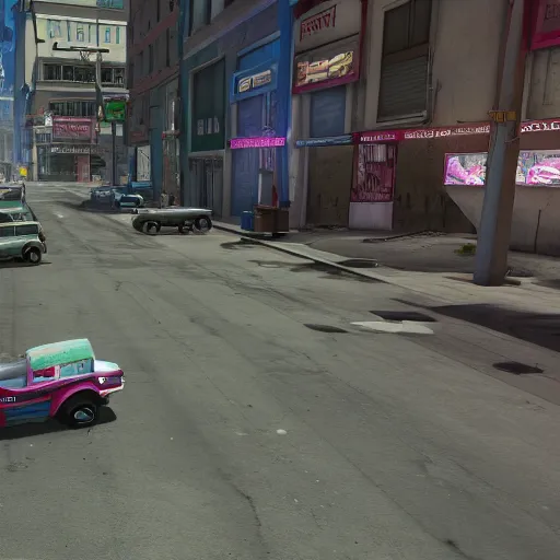 Prompt: skid row, gta, unreal engine