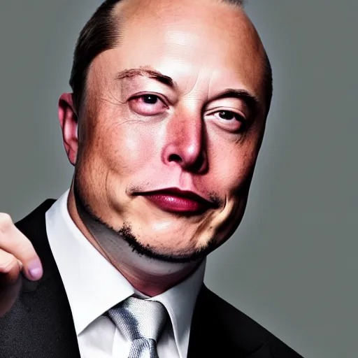 Prompt: Photography of Bald Elon Musk