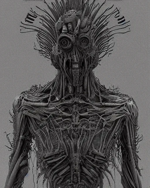 Prompt: a machine mutant in the style of h. r. giger / zdzisław beksinski trending on artstation deviantart pinterest hyper detailed photorealistic highlights and shadow hd 8 k post - processing high resolution