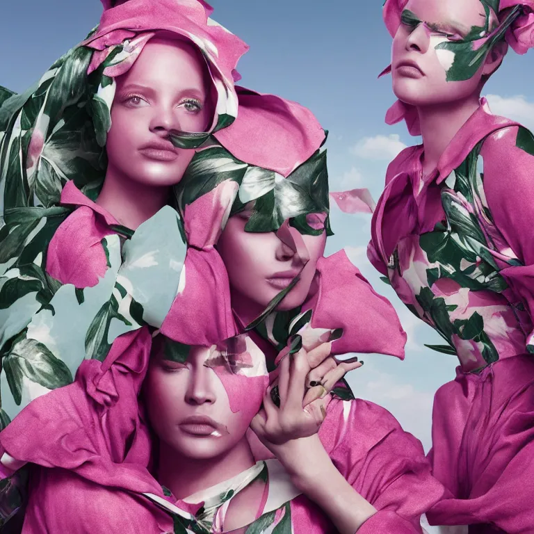 Image similar to portrait fragrance advertising campaign by richard mosse