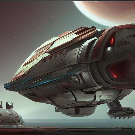 Image similar to spaceship made of flesh, ArtStation