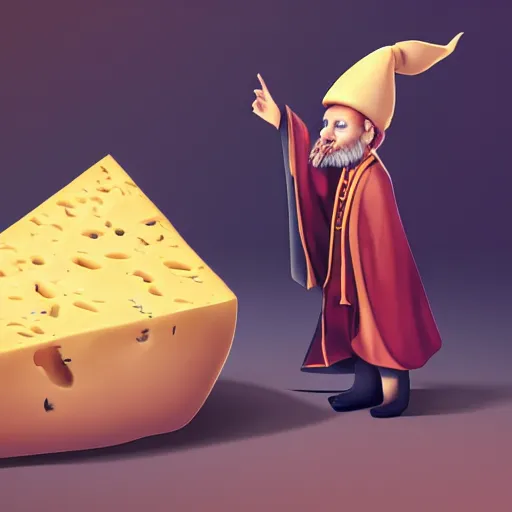 Image similar to cheese wizard, cinematic, beautiful, ultra realistic, digital art, trending on artstation