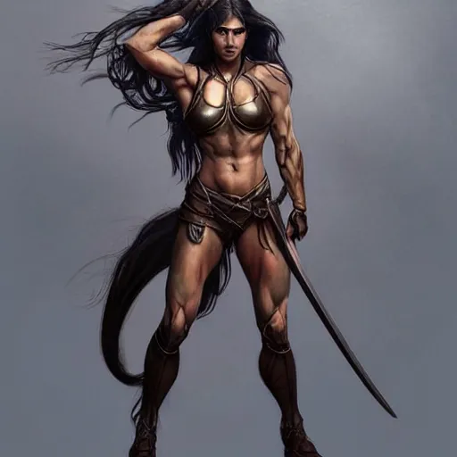 Prompt: “Tomboy Athletic Muscular female draft centaur with dark long hair and rounded features, wears leather armor, D&D, fantasy, intricate, cinematic lighting, highly detailed, digital painting, artstation, concept art, smooth, sharp focus, illustration, art by Artgerm and Greg Rutkowski and Alphonse Mucha”