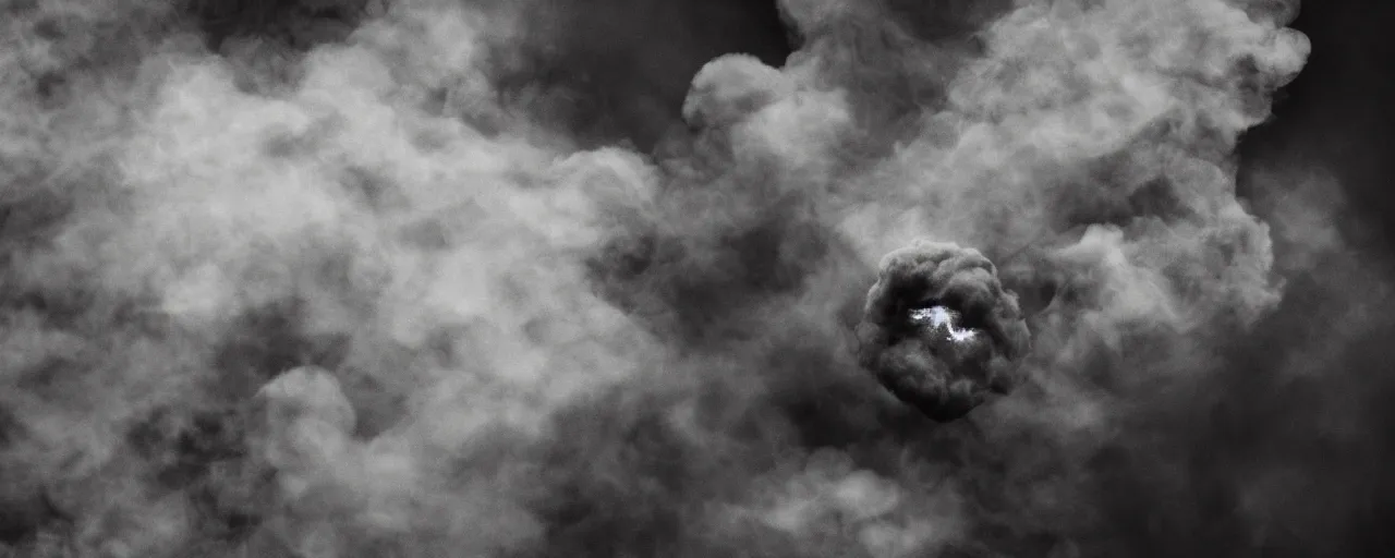 Prompt: ” swirling smoke against a black backdrop, [ cinematic, detailed, epic, widescreen, opening, establishing, mattepainting, photorealistic, realistic textures, octane render ] ”