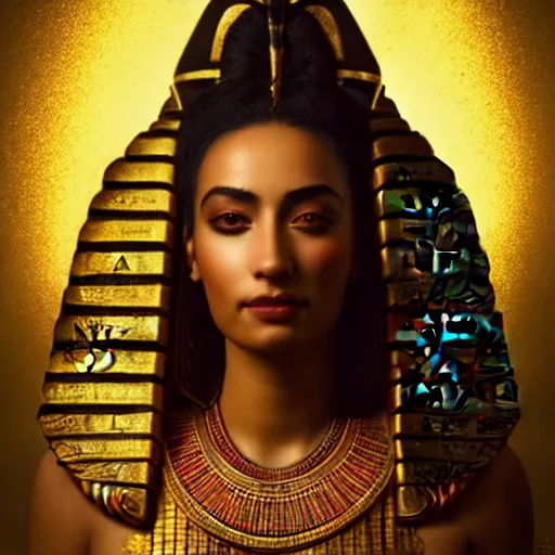Image similar to majestic gracious regal seductive deity isis portrait, ancient egyptian, atmospheric lighting, curvy, painted, intricate, volumetric lighting, beautiful, rich deep colours masterpiece, golden hour, sharp focus, ultra detailed, by leesha hannigan, ross tran, thierry doizon, kai carpenter, ignacio fernandez rios
