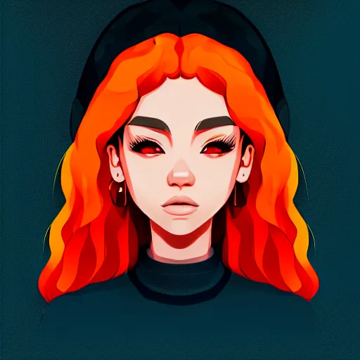 Image similar to 2 d character design, female rapper, vector art, digital art, portrait, 4 k, 8 k, sharp focus, smooth, illustration, concept art, music artist