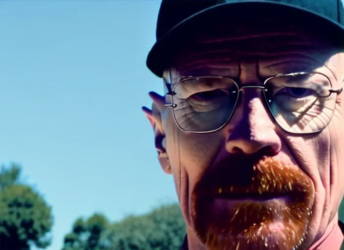 Image similar to film still of walter white as a rapper in straight outta compton movie 2 0 1 5, cinematic, movie frame, rule of thirds, 8 k