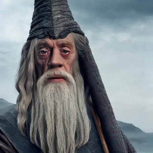 Image similar to willem dafoe as gandalf