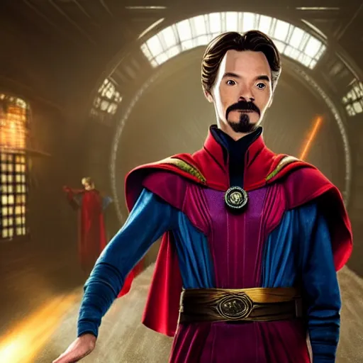 Image similar to snoop doge playing doctor strange from the doctor strange movie, highly detailed, cinematic shot, cinematic lighting, 8 k, exquisit facial detail