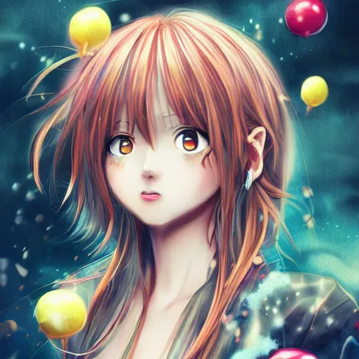 Prompt: portrait of cartoon anime Candy Candy, amazing splashscreen artwork, splash art, head slightly tilted, natural light, elegant, intricate, fantasy, atmospheric lighting, cinematic, matte painting, by Kyoko Mizuki