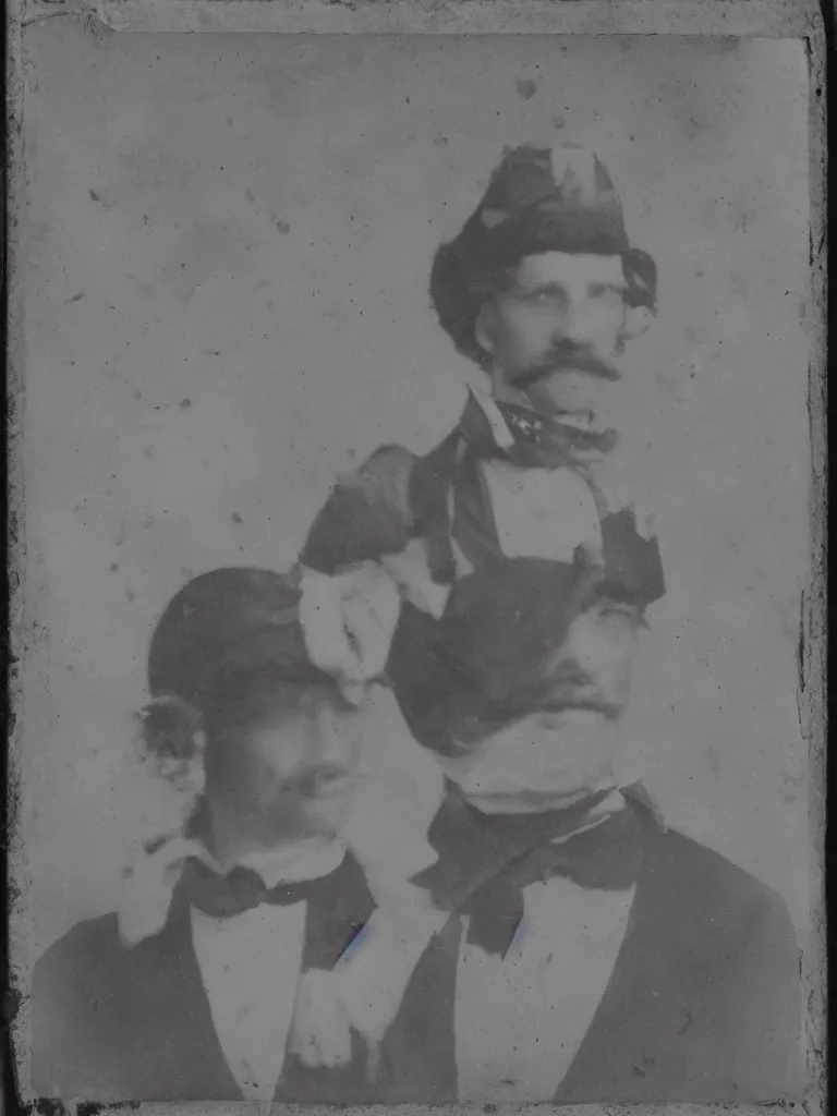 Image similar to Waluigi civil war era photograph, tintype photo, daguerreotype, ultra realistic, 8k, journalistic photography, black and white