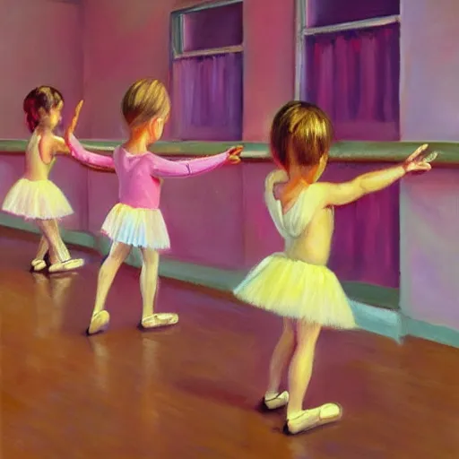 Image similar to painting of peanut dancing ballet, ballet studio, mirrors, hyperrealistic, photorealistic, lighting