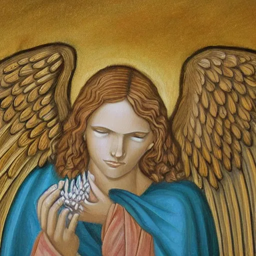 Prompt: biblically accurate angel, highly detailed painting