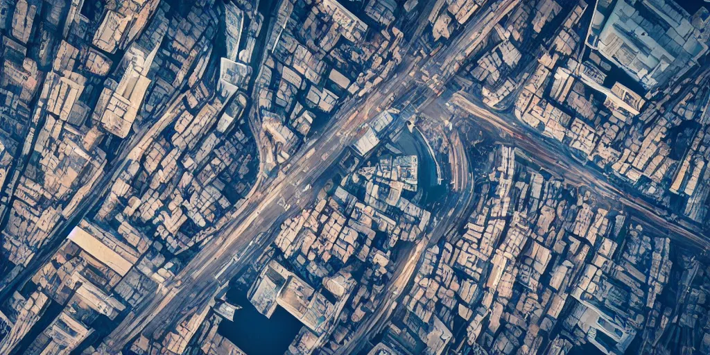 Image similar to cinematic street shot of a flying city, phalanster, saint petersburg city, telephoto, anamorphic cinematography, beautiful composition, color theory, leading lines, photorealistic, moody volumetric lighting