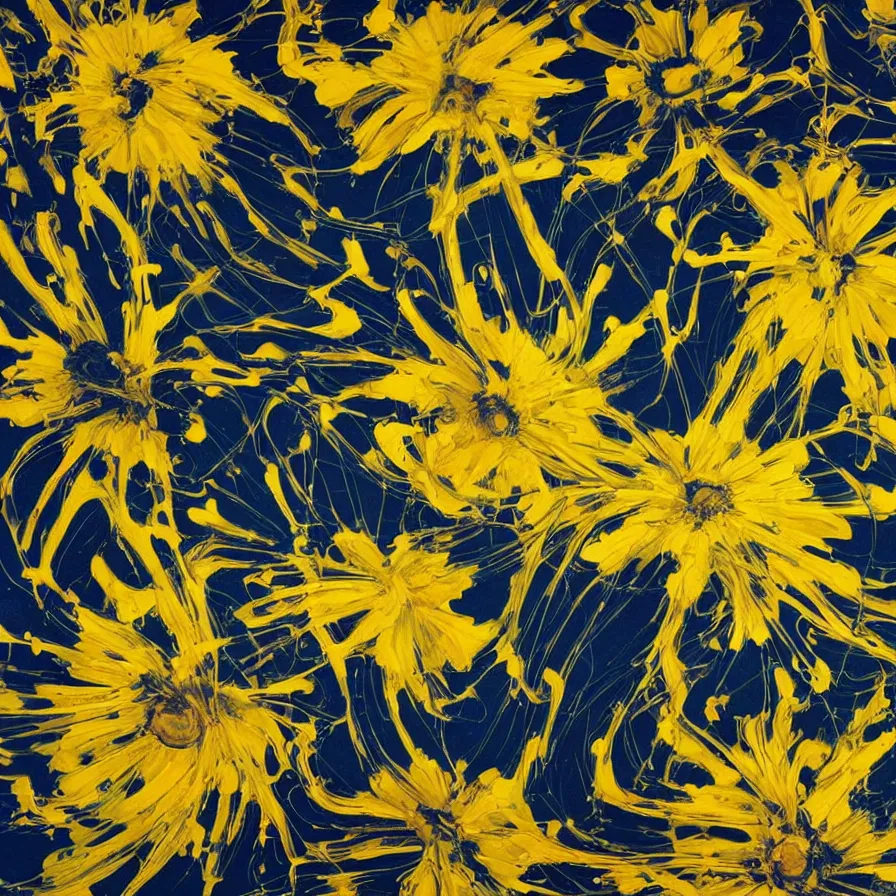 Prompt: Helianthus wallpaper, Fluid electricity, Nielly