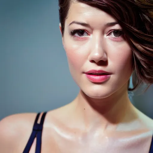 Prompt: Mary Elizabeth Winstead modeling for Victoria Secret, (Sony a7R IV, symmetric balance, polarizing filter, staggered depth, HDR, Lightroom, Dolby Vision)