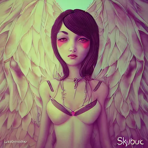 Prompt: skydoll noa, by alessandro barbucci, by loish, by audrey kawasaki, barbbara cannepa global illumination, feathers texture overlays