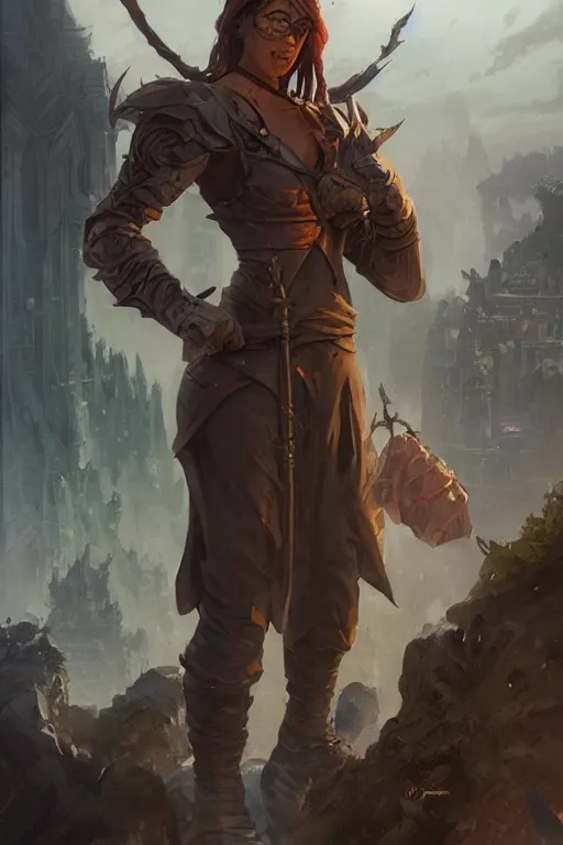 Prompt: heroic urban fantasy character study, realistic sharp details, magical realism, full body portrait, costume concept art, by jordan grimmer and greg rutkowski and larry elmore