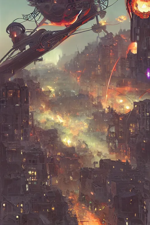 Prompt: war of the worlds 2 0 2 2, tooth wu, dan mumford, beeple, wlop, rossdraws, james jean, marc simonetti, artstation giuseppe dangelico pino and michael garmash and rob rey and greg manchess and huang guangjian and makoto shinkai