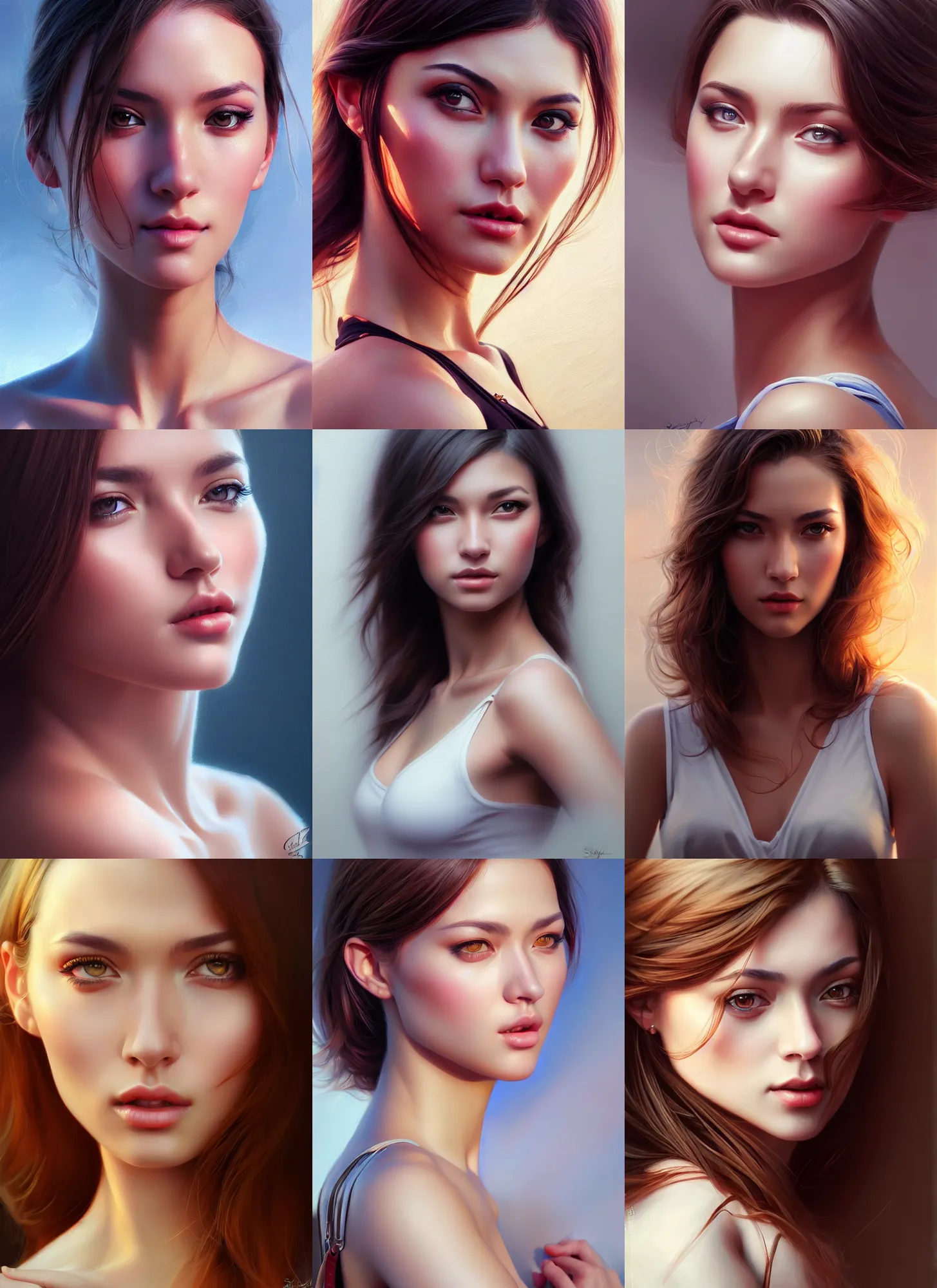 Image similar to photo of a gorgeous young woman in the style of stefan kostic, realistic, sharp focus, 8k high definition, insanely detailed, intricate, elegant, art by stanley lau and artgerm