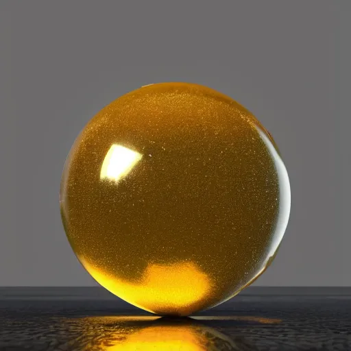 Image similar to realistic arcane magical sphere filled with bubbles on top of a wooden table, a raytraced image of an intricate fascinating orb by filip hodas, mike winkelmann, daniel mijtens, trending on cgsociety, photorealism, vray tracing, rendered in unreal engine, ray tracing
