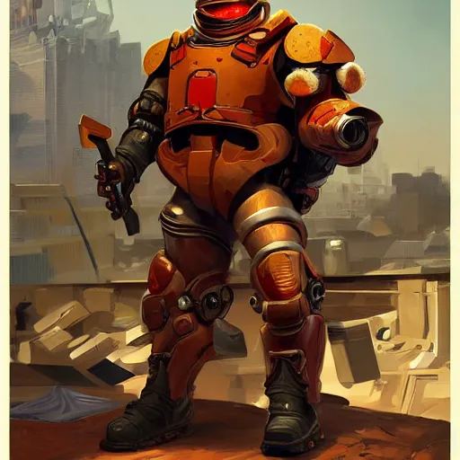 Image similar to doctor ivo robotnik as doomguy, socialist realism, highly detailed, digital painting, artstation, sharp focus, illustration, art by tan zi and ayanamikodon and alphonse mucha and wlop