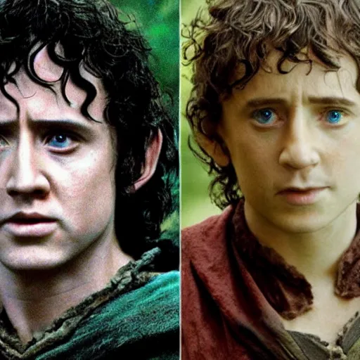 Image similar to nicolas cage as frodo in lord of the rings