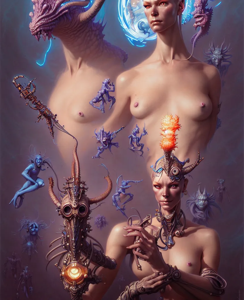 Image similar to beautiful aquaruis fantasy character portrait, ultra realistic, wide angle, intricate details, the fifth element artifacts, highly detailed by peter mohrbacher, hajime sorayama, wayne barlowe, boris vallejo, aaron horkey, gaston bussiere, craig mullins