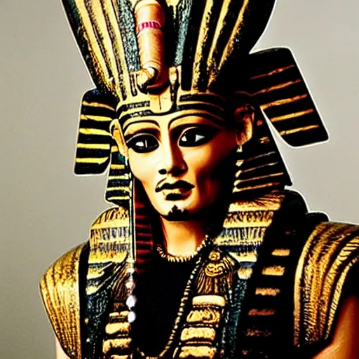 Prompt: johnny depp as the ancient egyptian god osiris