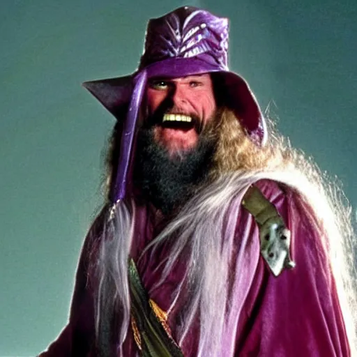 Prompt: macho man randy savage as gandalf from lord of the rings