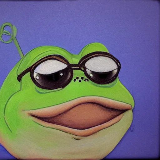 Image similar to realistic fat pepe the frog