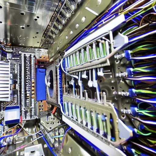 Prompt: inside a quantum computer