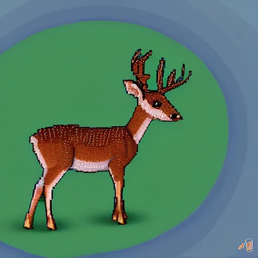 Prompt: deer inspired by little big planet