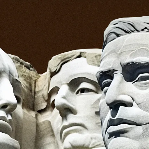 Image similar to donald trump's face on mount rushmore