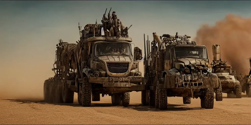 Image similar to K-2000 in mad max: fury road (2016) photorealistic 8k promotional photo shot