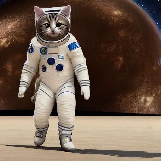 Prompt: cat in spacesuit in open space, iltra realistic, octane render