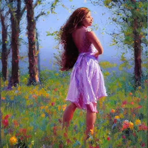 Prompt: photo of young woman by robert hagan