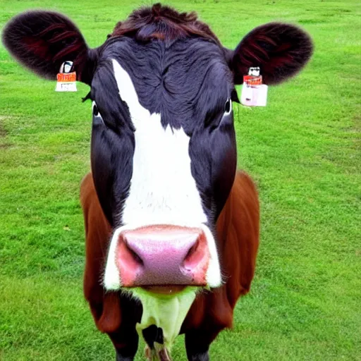 Image similar to cow mugshot