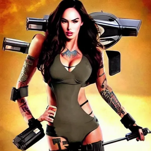 Image similar to megan fox as a transformer