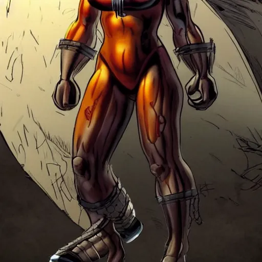 Prompt: a female version of colossus from x-men
