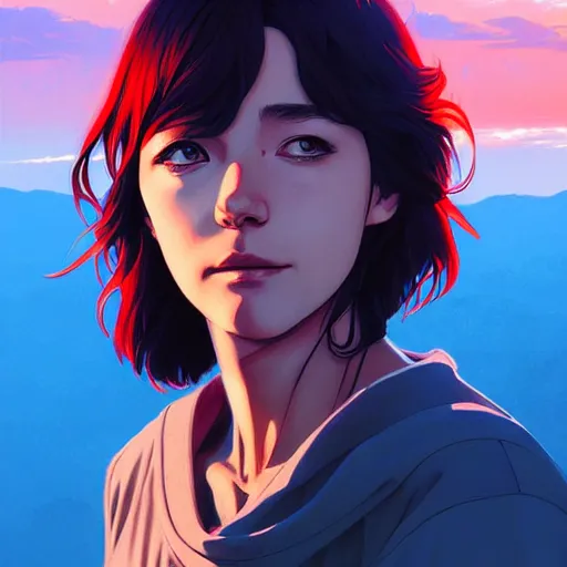 Prompt: Thomas Jane, sunset, intricate, highly detailed, digital painting, artstation, official media, anime key visual, concept art, rich vivid colors, ambient lighting, sharp focus, illustration, art by Artgerm, Makoto Shinkai, Ilya Kuvshinov, Lois Van Baarle, and Rossdraws