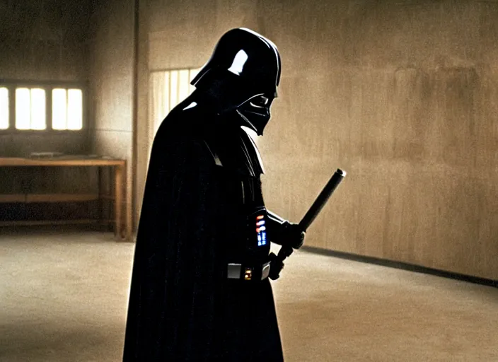 Prompt: film still darth vader in kill bill 2003