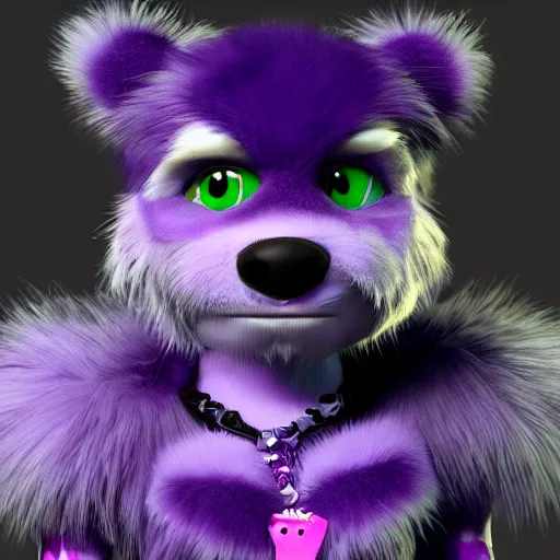 Image similar to character concept cute furry monster high quality 3 d render detailed fur with rim light unreal engine 4 k