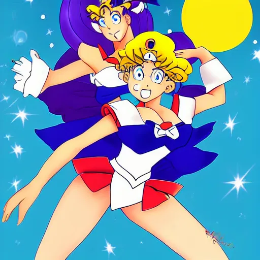 Prompt: sailor moon by peter zumthon